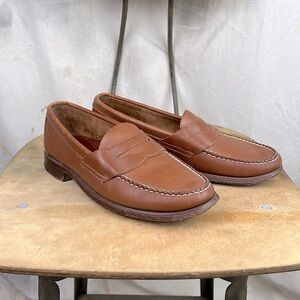 Light Brown Brooks Brothers Penny Loafers